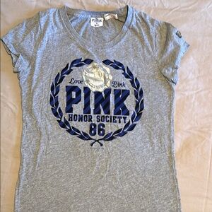 Gray and Blue VS PINK Graphic T-Shirt